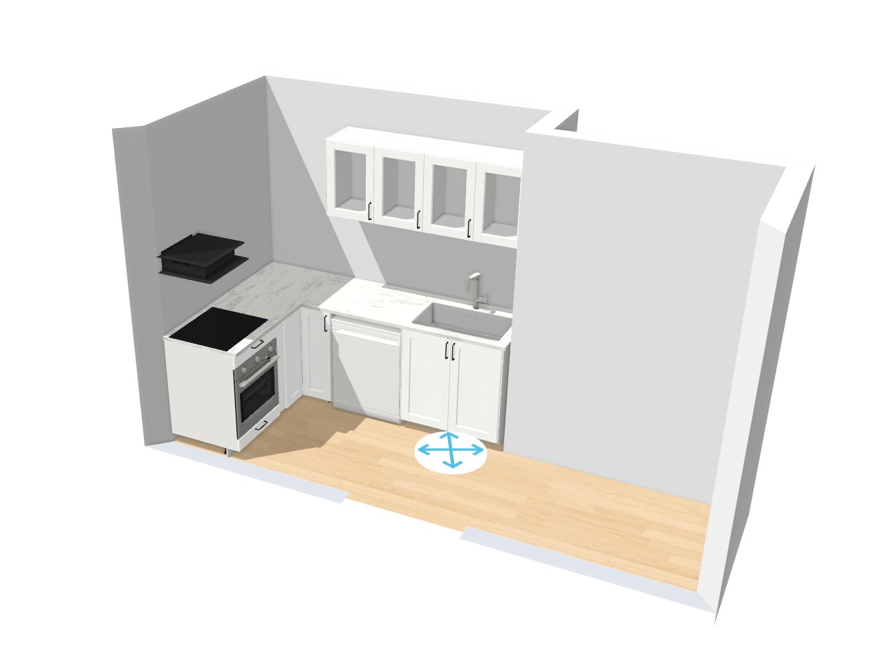 3D modell av kjøkken 